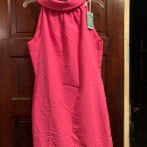 Hot pink sail to sable dress - new with tags slight imperfection on collar